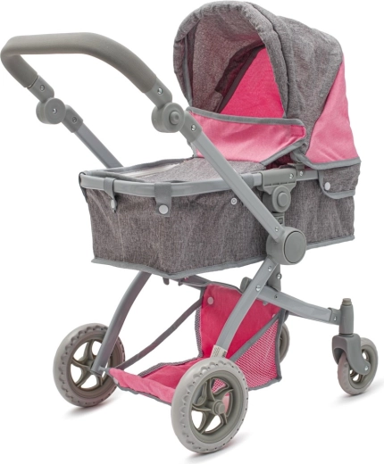 Dukkevogn 2-i-1 Baby Mix Sophie rosa-grå