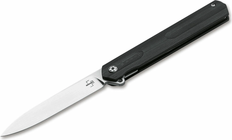 Böker Plus Kyoto herrefoldekniv, sort G10, klinge 8,8 cm