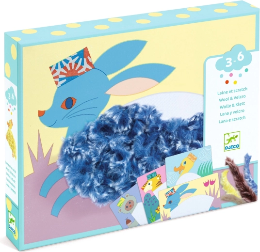 Djeco kreativt sæt Wool & Velcro – med hue