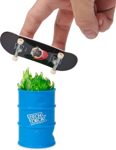 Gadeforhindring – tønde med flammer