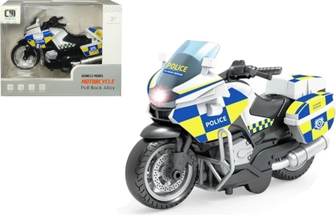 Politimotorcykel med lys og lyd