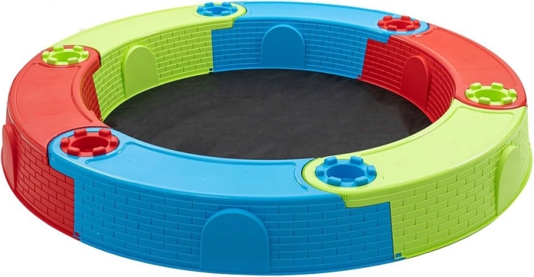Stor sammenklappelig sandkasse i plast CASTLE 170 cm