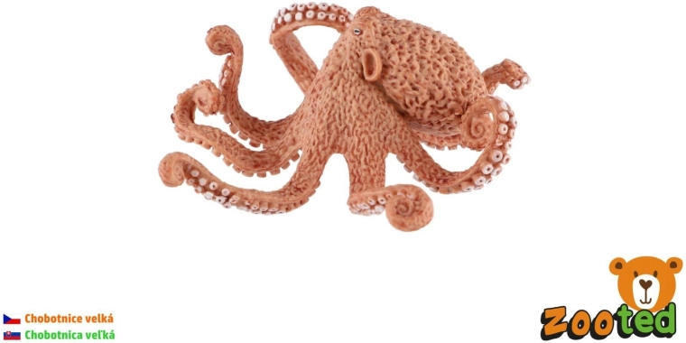 Plastfigur af en kæmpeblæksprutte, 11 cm