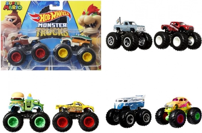 Hot Wheels Monster Trucks 1:64 dobbeltpakke – forskellige modeller