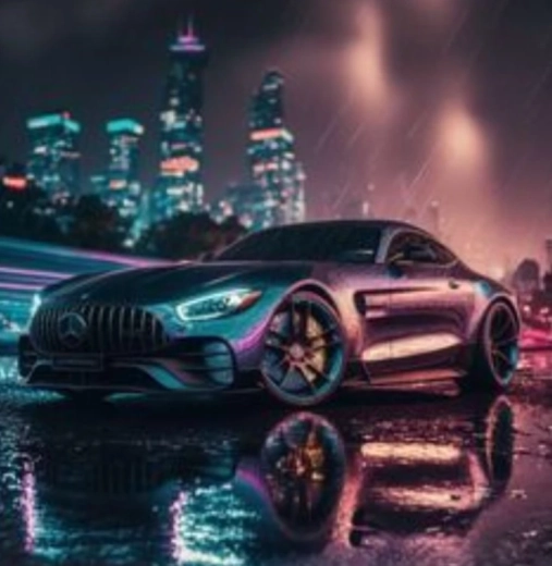 Diamantmaling mercedes-benz 30 × 40 cm