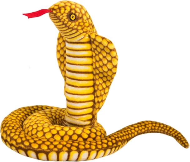 Plyskslange King Cobra Yellow 100 cm bamse