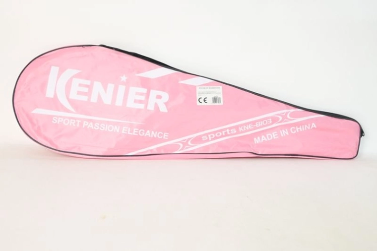 Badmintonfjerbold med etui (2 farver)