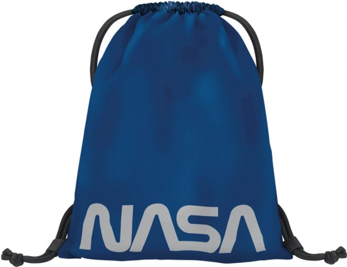 Blå snørepose med NASA-logo