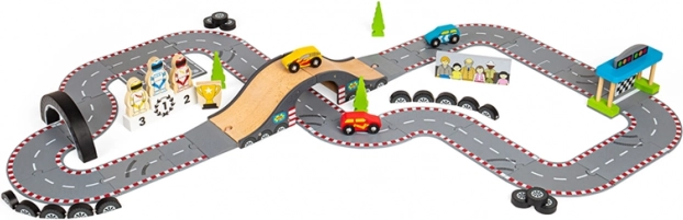 Bigjigs Rail træ racerbane løbsdag