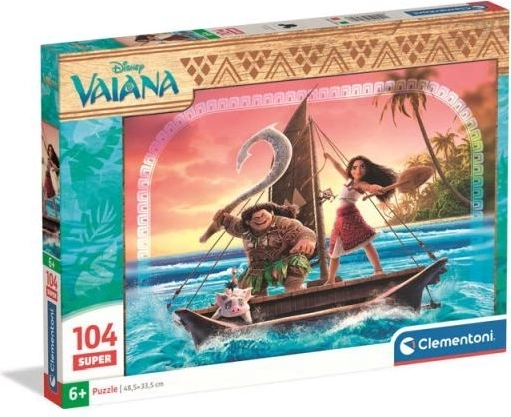 Super Disney Vaiana 2-puslespil, 104 brikker