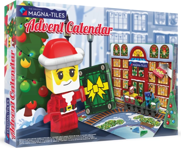 Magnetisk byggesæt MAGNA-TILES microMAGS adventskalender, 34 dele