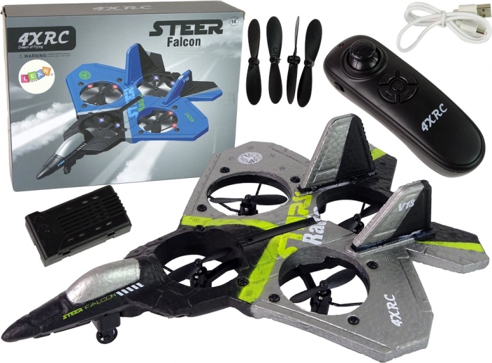 Fjernstyret fly med LED-lys