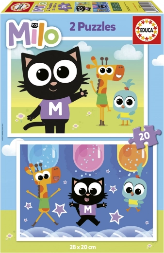 Hoppe-puslespil Milo 2x20 brikker
