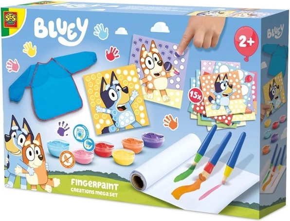 SES Creative Bluey mega sæt til fingermaling