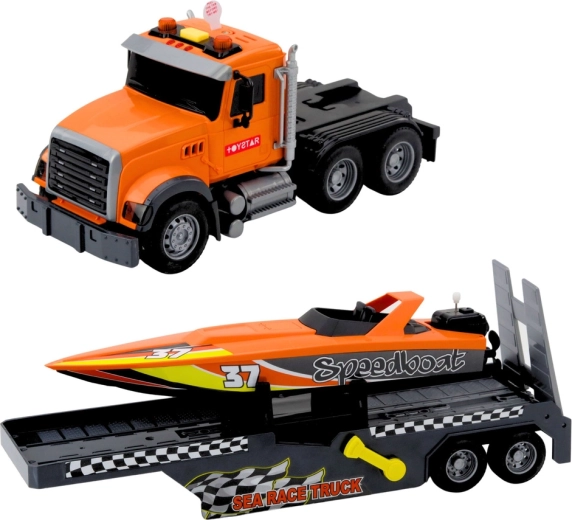 Realistisk transport på trailer