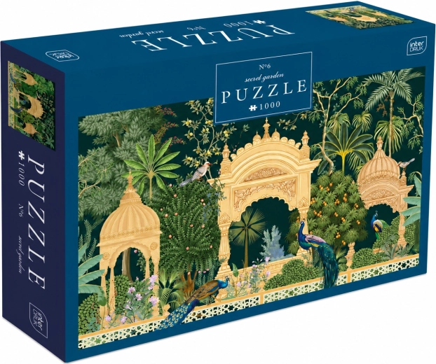 INTERDRUK puslespil Secret Garden: Påfuglepaladset, 1000 brikker
