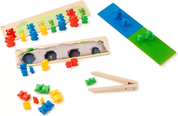Toys for Life sortering af bjørne efter farve og størrelse
