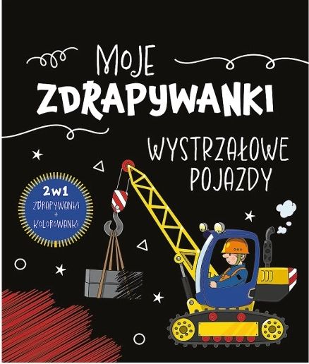 Kreativt skrabekrads-hæfte Moje zdrapywanki: wystrzałowe pojazdy (polsk) - 1 stk.