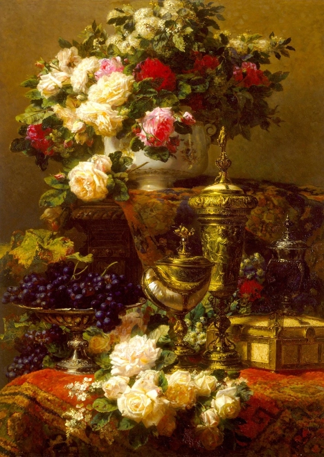 ENJOY puslespil Jean‑Baptiste Robie: Blomster og frugt 1000 brikker