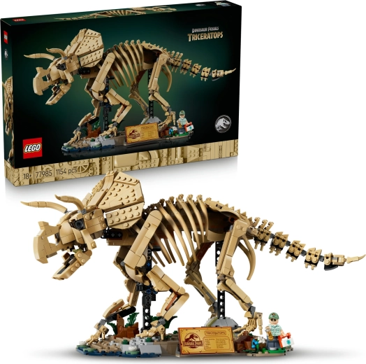 LEGO Jurassic World dinosaurskelet: Triceratops