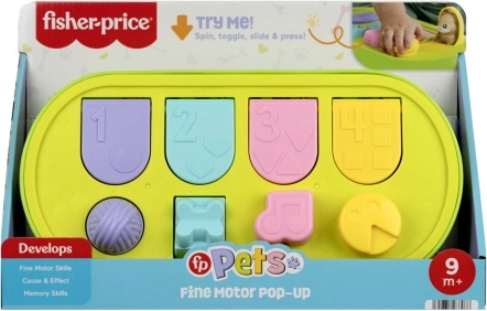 Fisher‑Price pop‑op legetøj til finmotorik