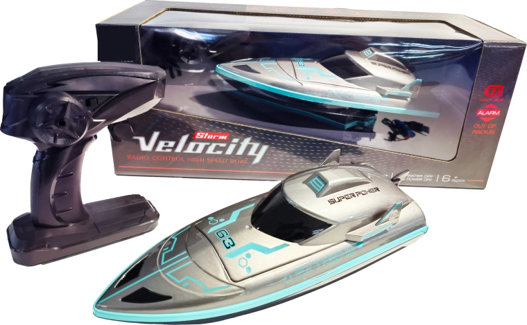 RC-racerbåd High Speed 1:16 sølv-blå