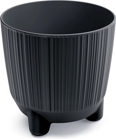 Plantekrukke med ben antracit 12,6 cm