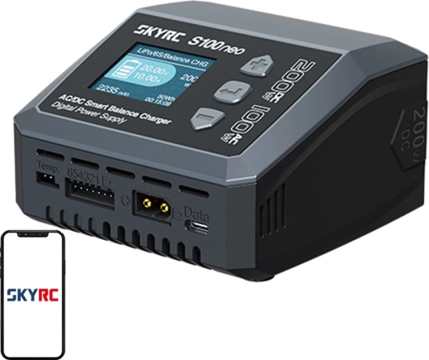 Intelligent AC/DC oplader SkyRC S100neo
