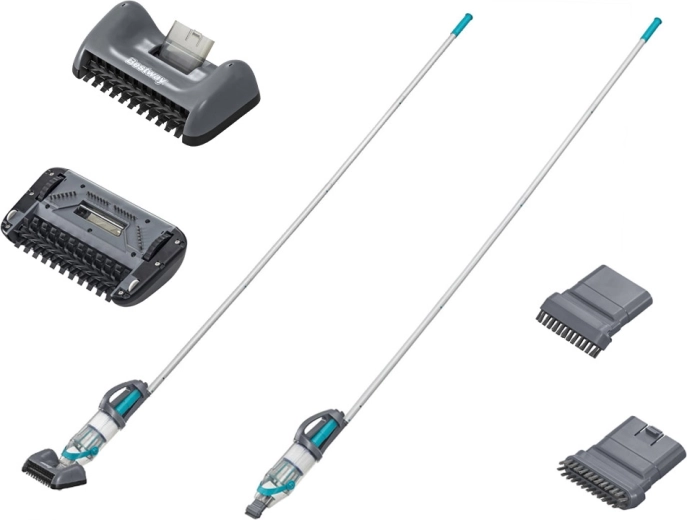 Modulær rækkevidde: 2 m stang og udskiftelige hoveder