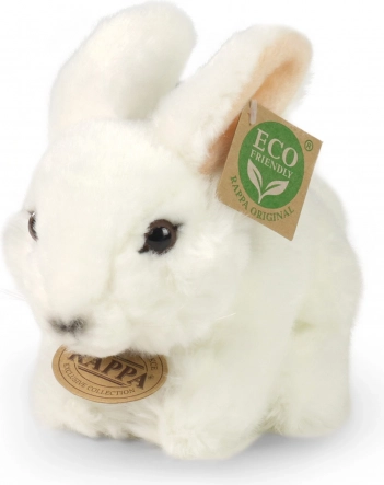 Hvid plyskanin 18 cm ECO-FRIENDLY