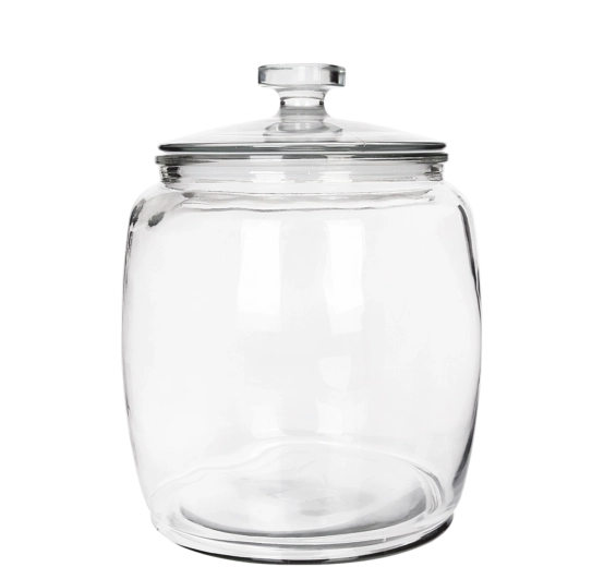 Glasbeholder 4 l med låg og tætningsring