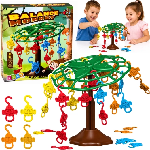 Balance Monkey familie-balance spil med aber på et træ