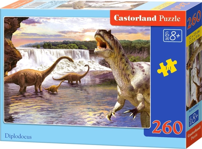 Børnepuslespil Diplodocus med 260 brikker
