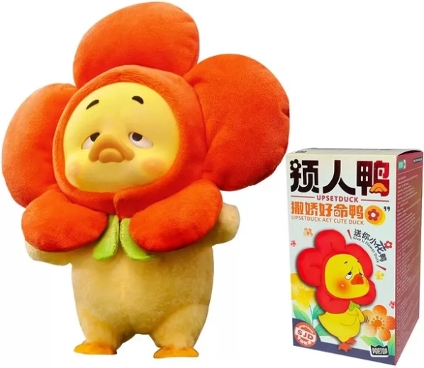 Upset Duck plyssamlerfigur fra Act Cute Duck Series blind box - 1 stk.