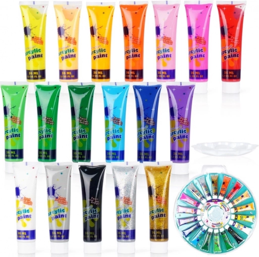 Palet til farveblanding medfølger