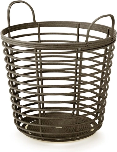 Kurv med håndtag Zanzi Basket Eco Wood 37,4 cm – kaffe