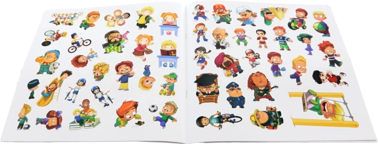 Rigt sæt klistermærker til kreativ udsmykning