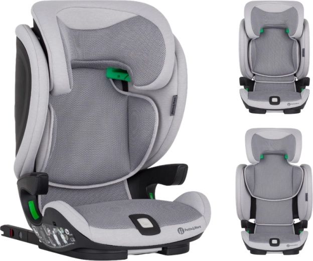 Petite&Mars autostol elite fix pro i-size gentle grey air 100–150 cm