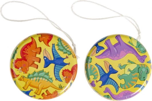 Metal-yo-yo med dinosaurmotiv