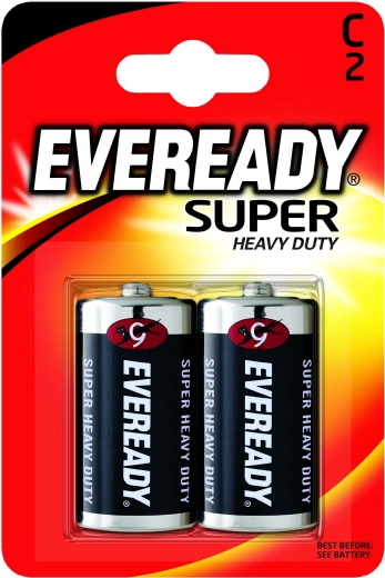 Energizer Eveready Super Heavy Duty batterier C (R14) 1,5 V – 2 stk