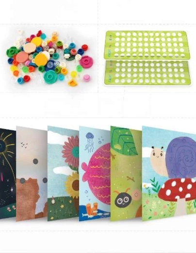 Skab billeder ved at fylde huller med klodser