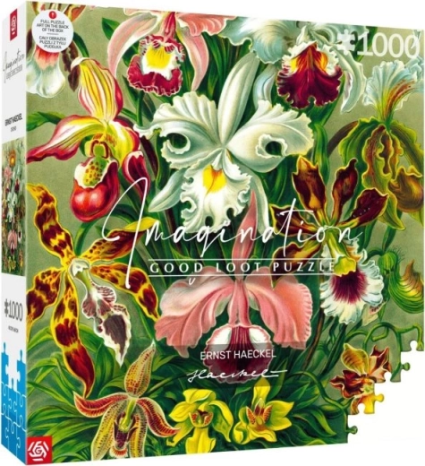 puzzle imagination: ernst haeckel – orkidé 1000 brikker