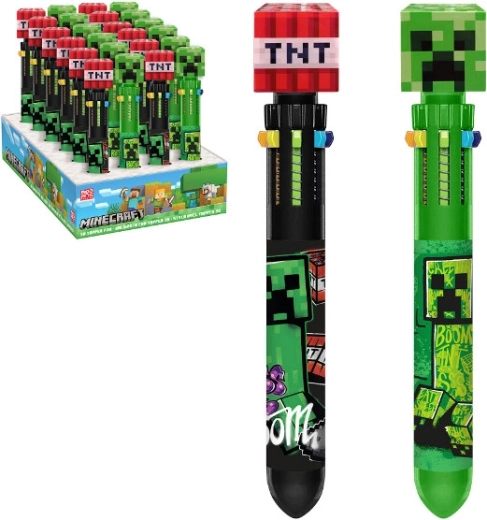 Minecraft flerfarvet kuglepen (10 farver)