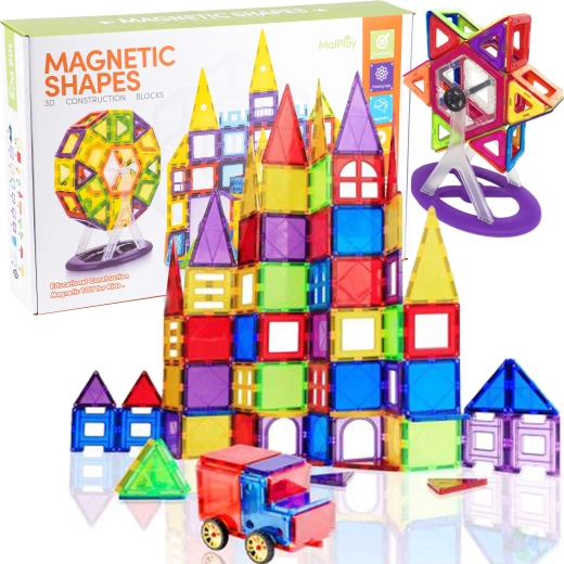 Magnetisk 3D-byggesæt – 106 dele