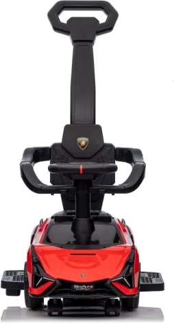 Lamborghini QLS-996T Ride-on med skubbebøjle Rød