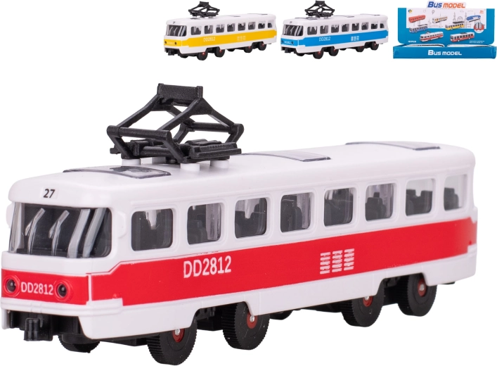 Tram til børn med friktionsmotor 17 cm