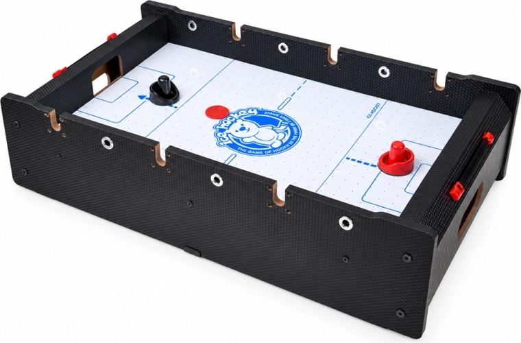 Dynamisk airhockey med elektrisk luftcirkulation