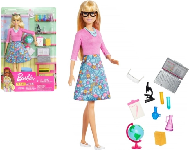 Barbie-lærerdukke med bærbar computer