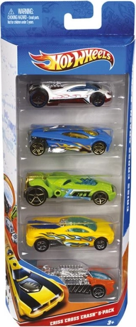 Hot Wheels samling af fem legetøjsbiler