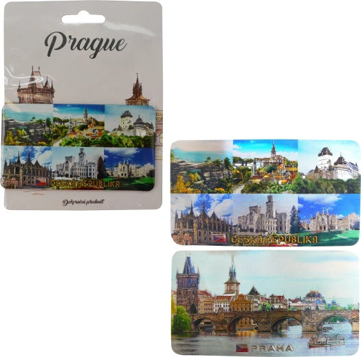 Dobbeltsidet magnet Tjekkiet og Prag